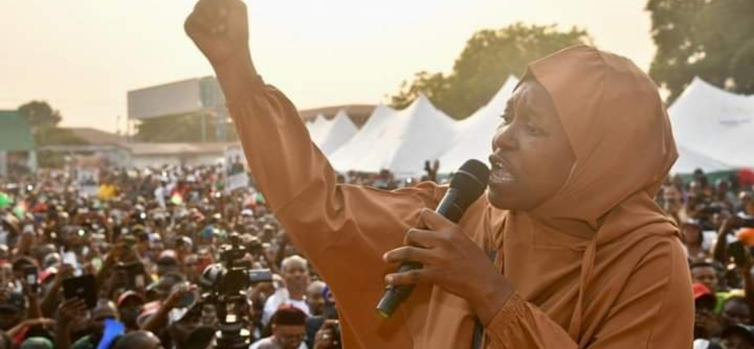 Pictures Of Aisha Yesufu On Labour Party Campaign Trail