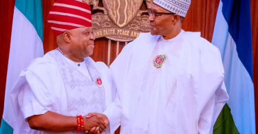 BREAKING: President Buhari Meets Governor Ademola Adeleke Behind Close Doors