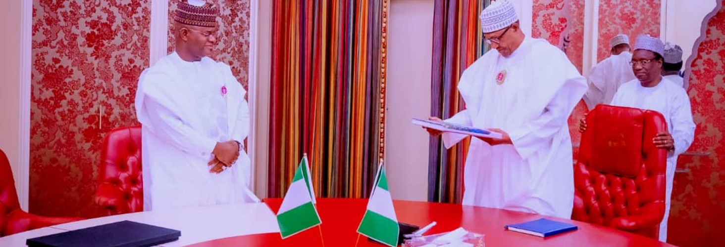 BREAKING : President Buhari In Close Door Meetings With Yahaya Bello (Photos)