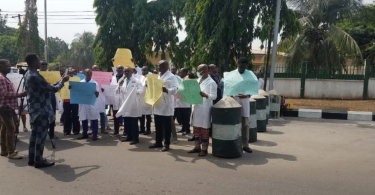 Just In: Abia Doctors Protest 25 Months Salary Arrears