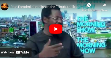 Uncle Dele Farotimi Demolishes The "Tinubu Built Lagos" APC Propaganda.