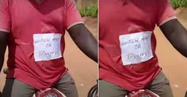 A viral video shows a bike man informing the public about his new methods of payment