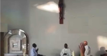 Moment Mother Mary spotted in Church (Video)