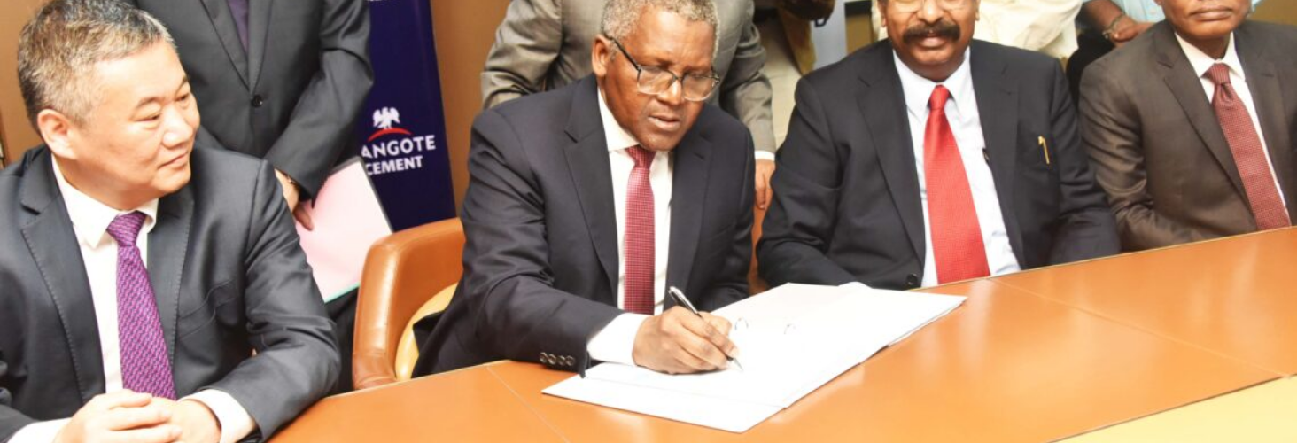 Dangote Signs Deal To Build Another Cement Plant In Ogun State