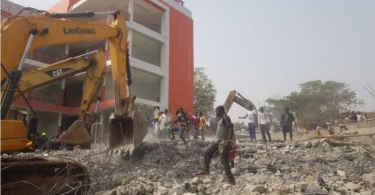 Just In: Two-storey building under construction collapses in Abuja