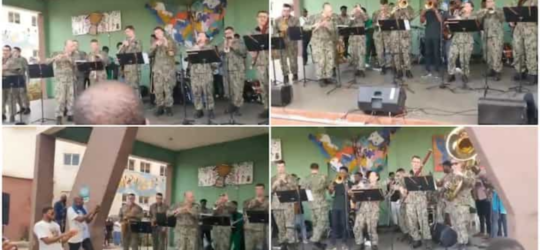 American Military Officers Perform Ayra Starr’s Rush (video)