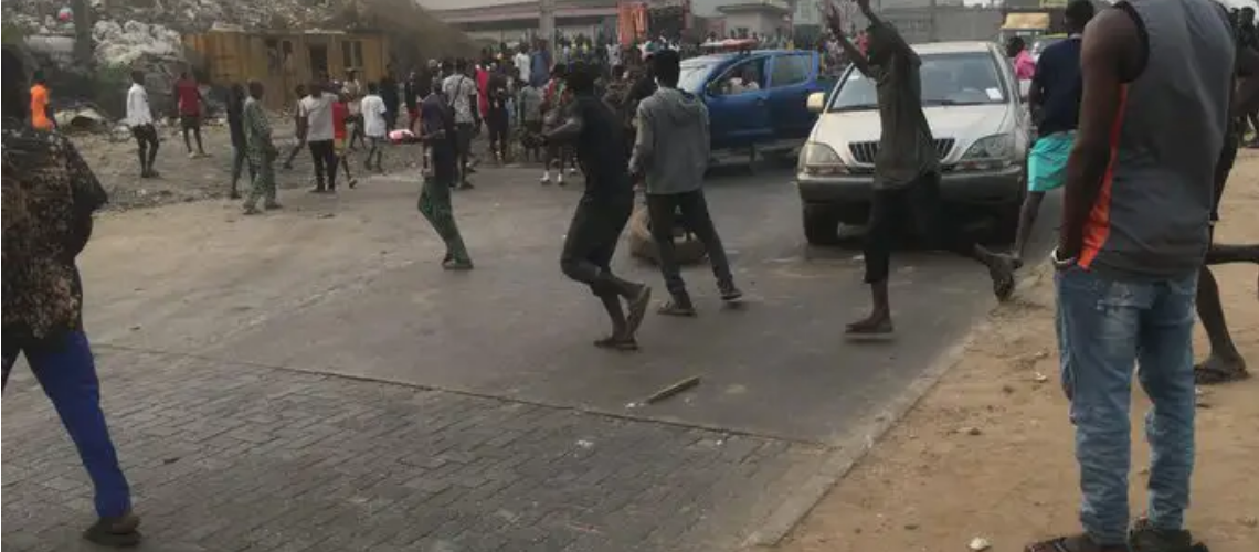Naira Scarcity: Protesters Attack Banks In Lagos