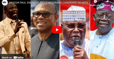 Pastor Paul Enenche tells Nigerians candidate to vote in the forthcoming Election(VIDEO)