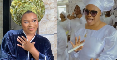 Reactions as Debbie Shokoya reveals Muslim name shortly after she got engage